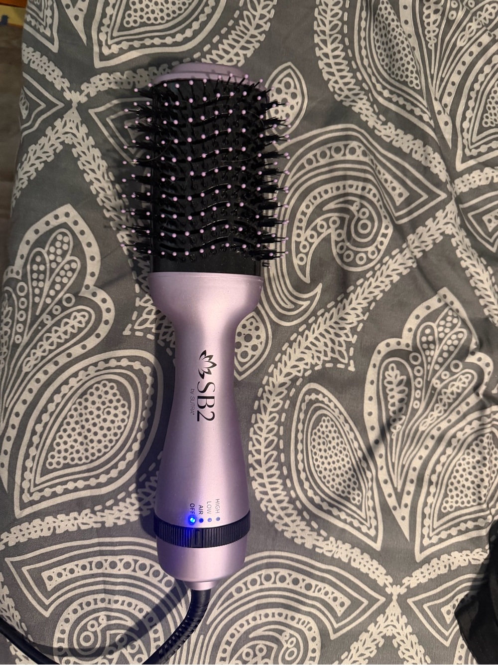 SB2 Lavender Hot Air Brush for Women - Lightweight Styling Brush